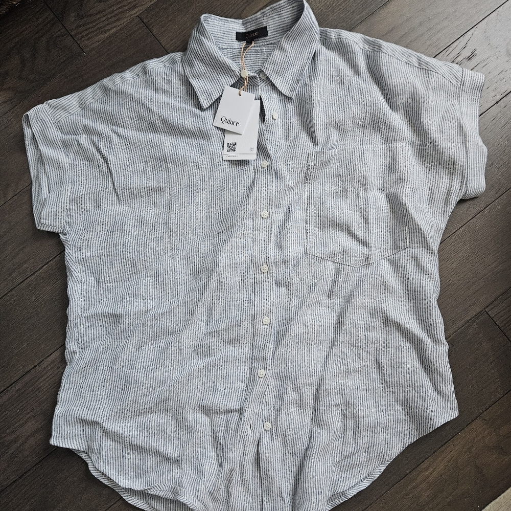 Quince European Linen Camp Shirt
